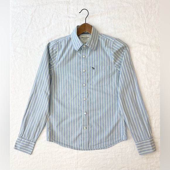 Men’s Abercrombie & Fitch Striped Dress Shirt - Picture 2 of 11